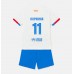 Barcelona Raphinha Belloli #11 Dětské Oblečení Venkovní Dres 2023-24 Krátkým Rukávem (+ trenýrky)